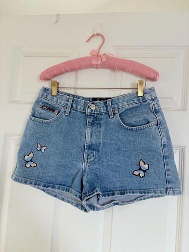 Y2k jean shorts hand - w, a